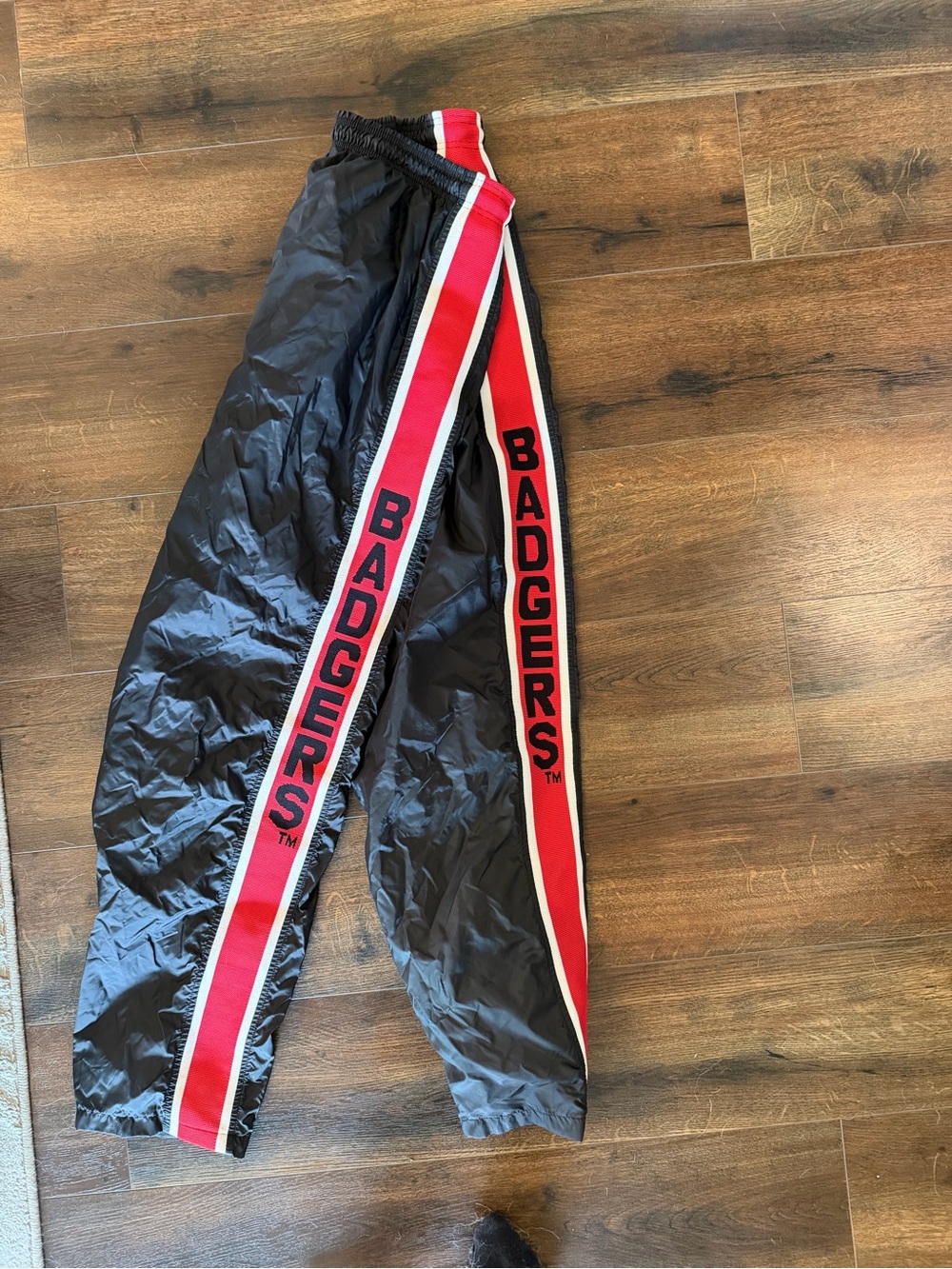 Vintage Badgers Pants XL 90s Spell Out Windbreaker